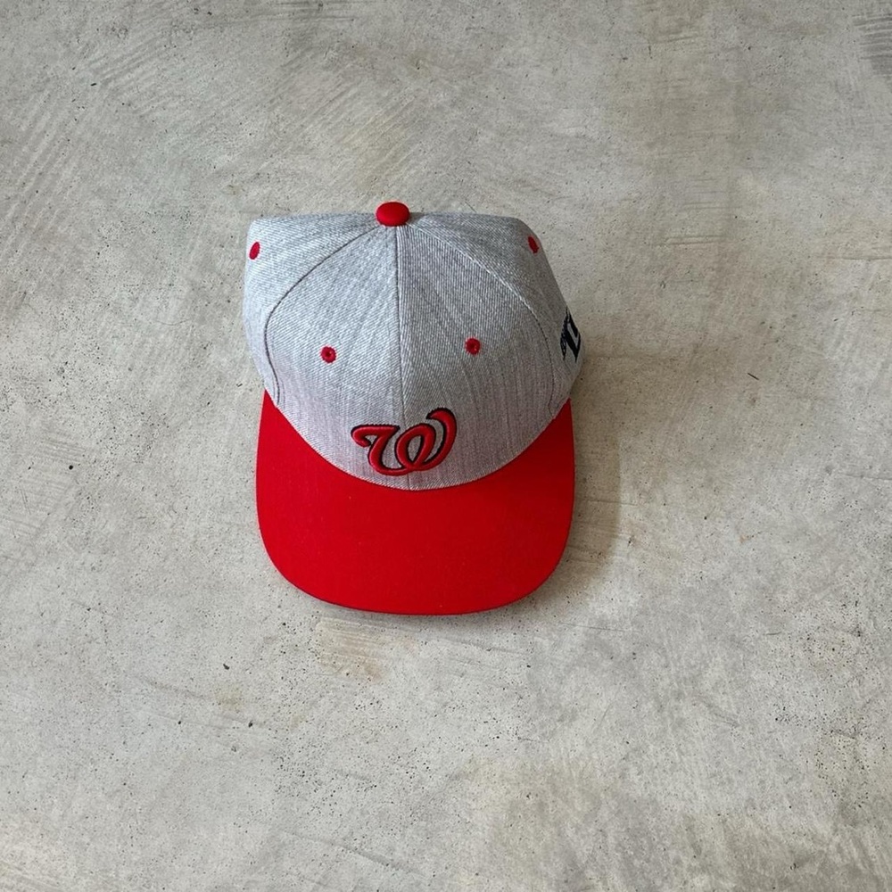 Washington Nationals Gray and Red Kids Cap